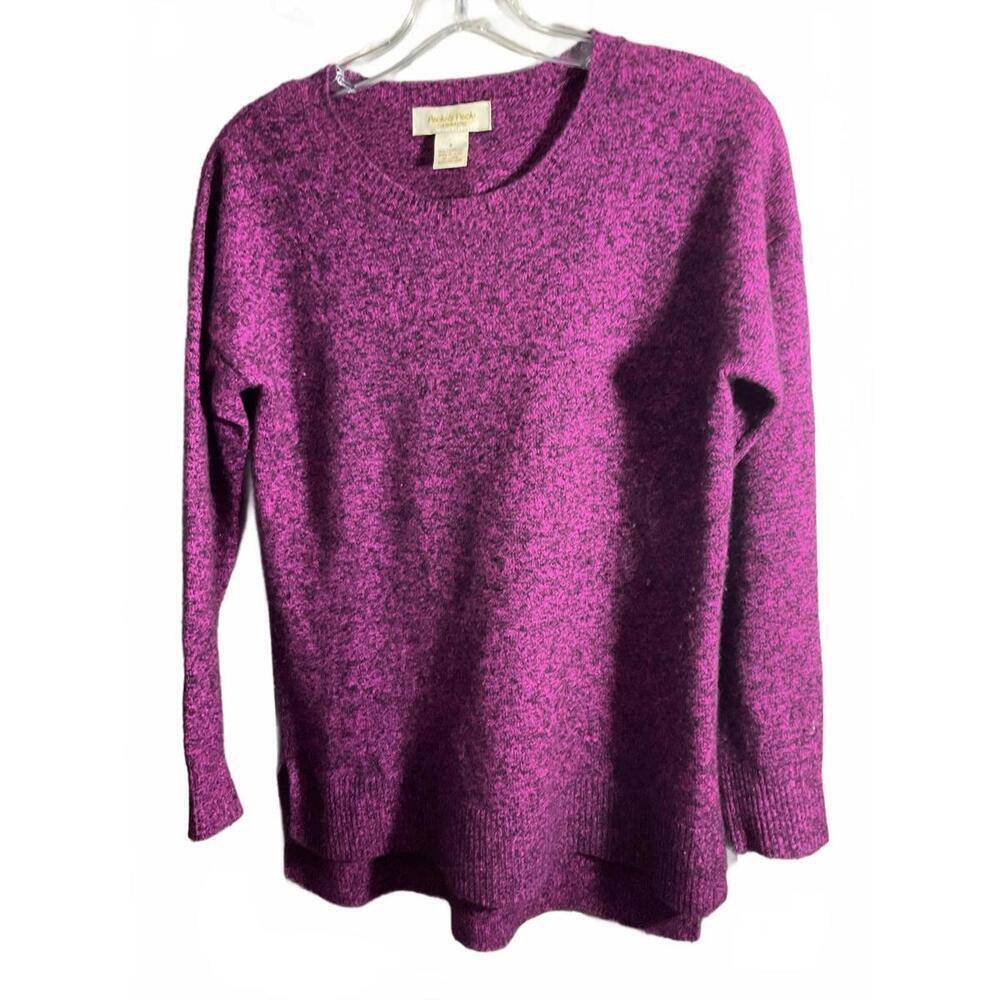 Peck & Peck Women's Cashmere Sweater - Size S - Vibrant Purple